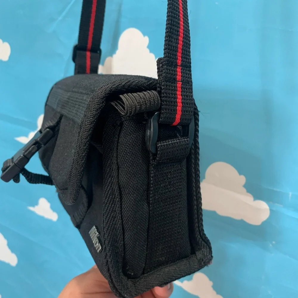 Black Nikon Small Camera Bag